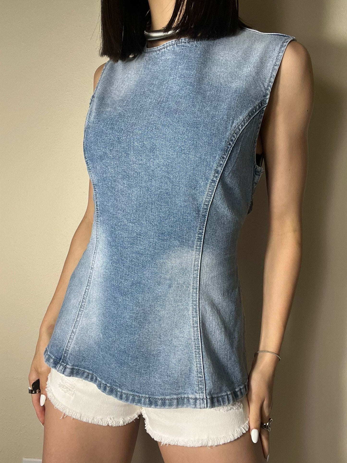 Eloise Denim Top