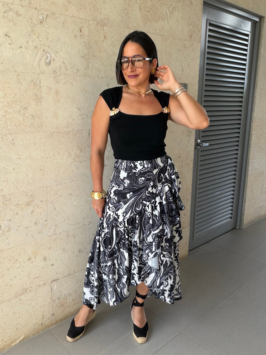 Lia Black/White Print
