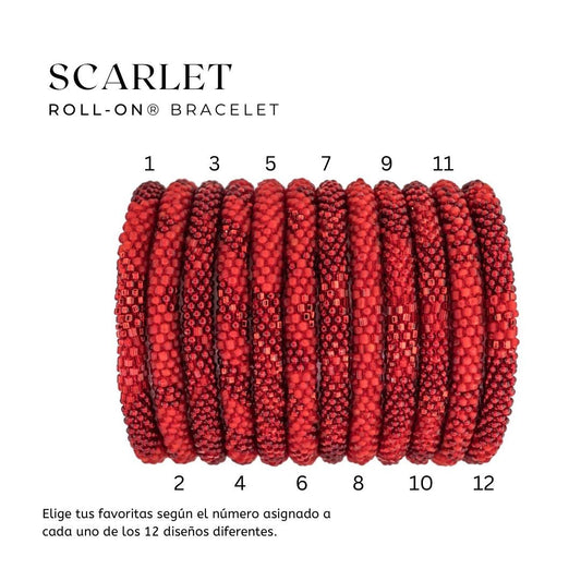 AIDTHROUGHTRADE THE ORIGINAL ROLL-ON® BRACELET - SCARLET