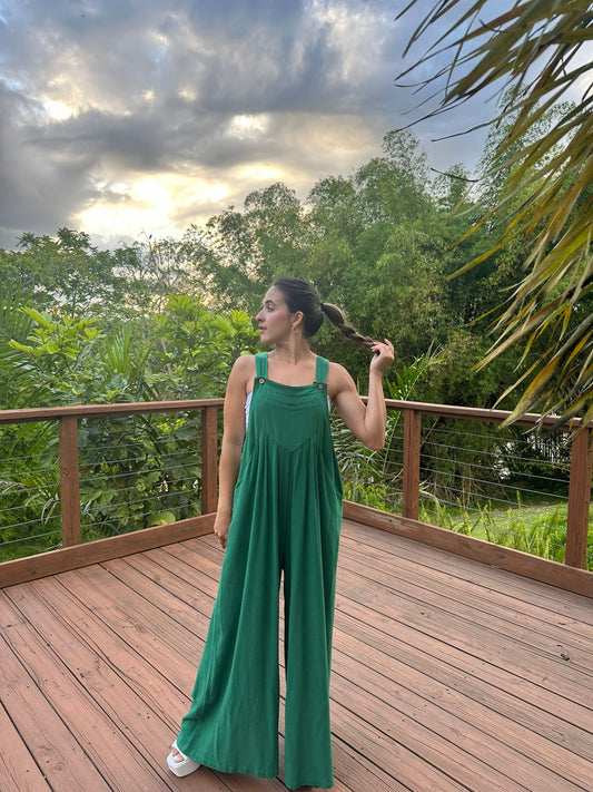 Evergreen overalls jumpsuit