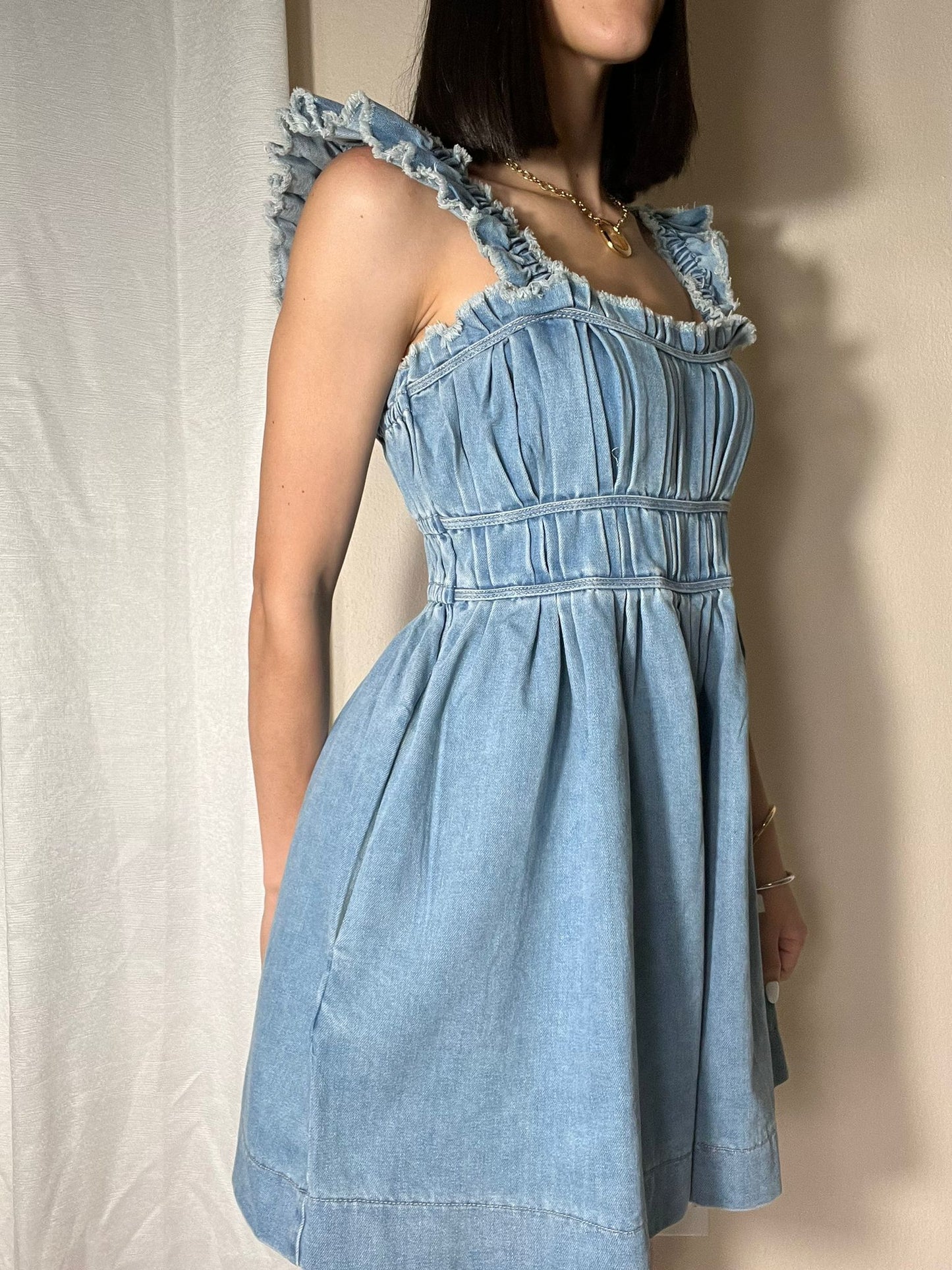 Mandy Denim Romper