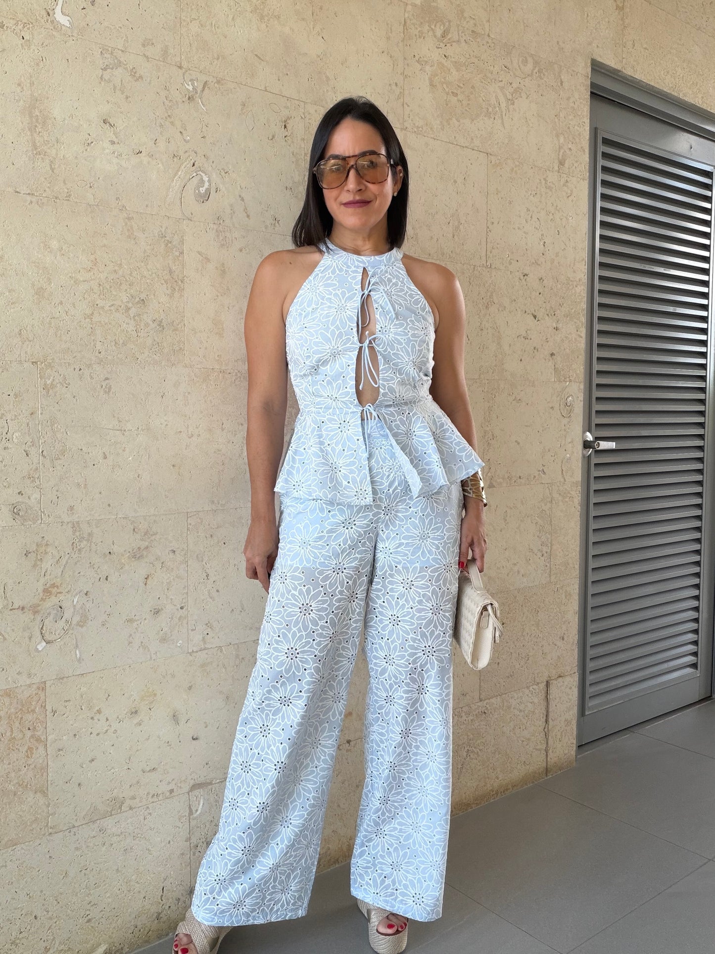 Light Blue Pant Set
