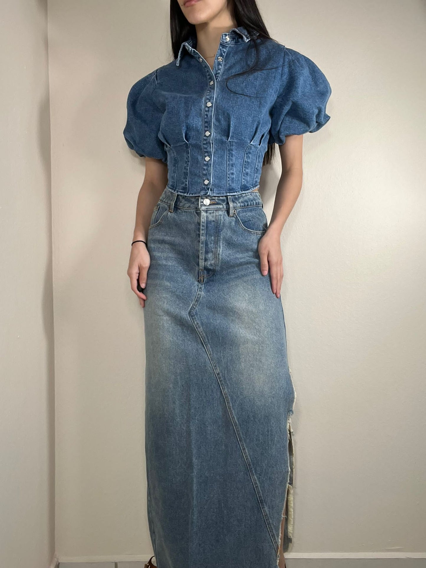 Maru Denim Top