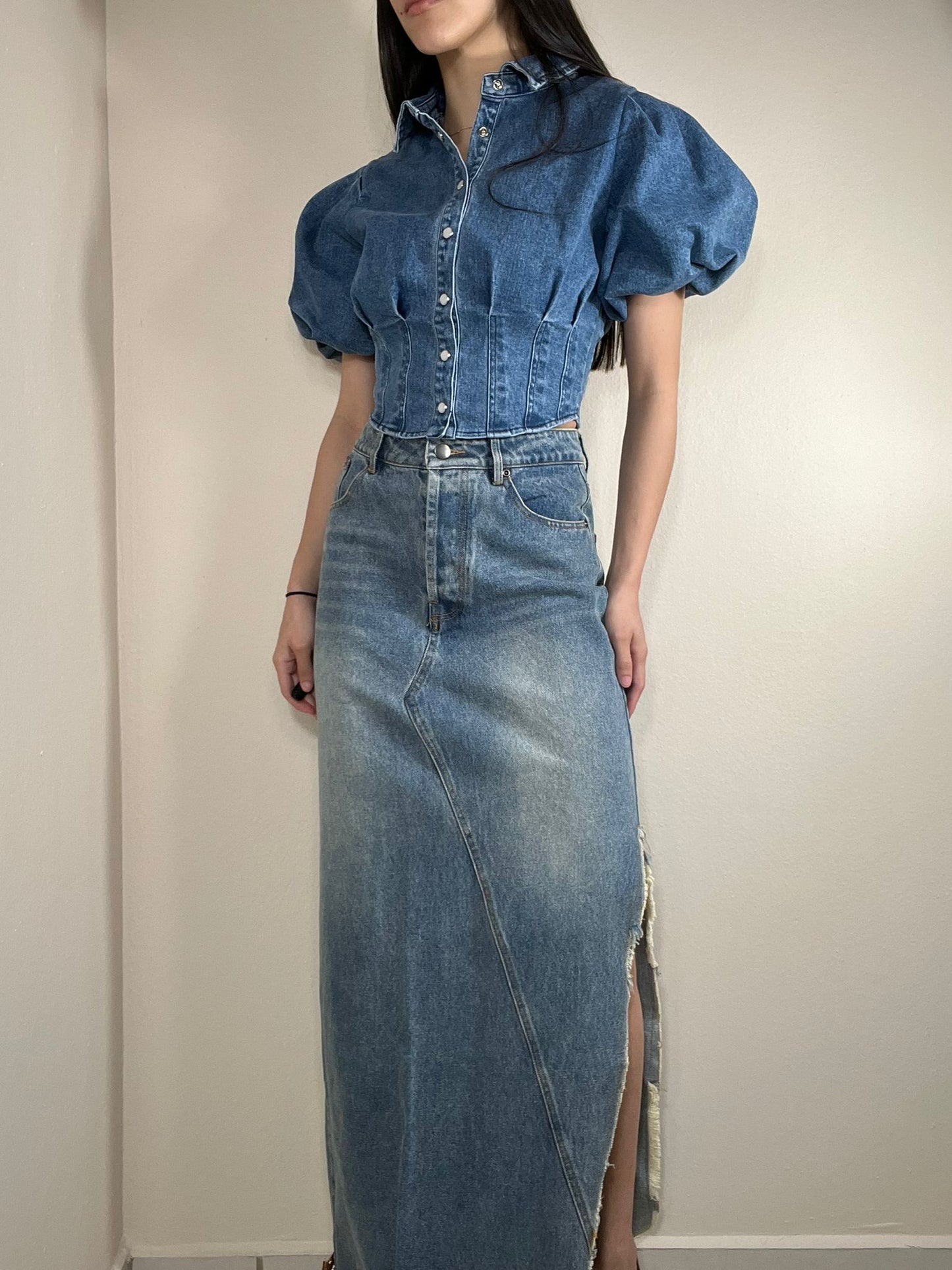 Maru Denim Top