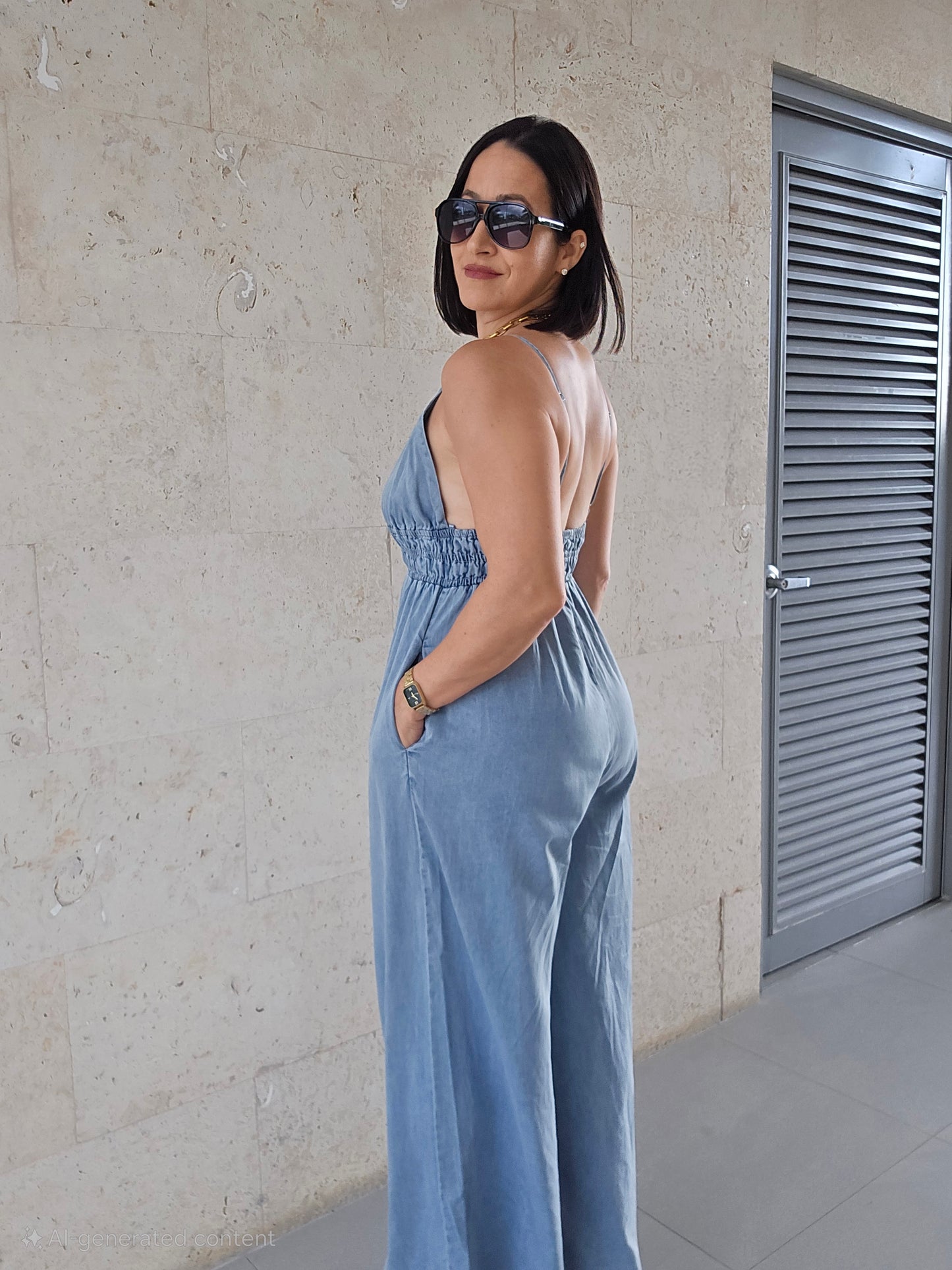 Ainhoa Denim Jumpsuit