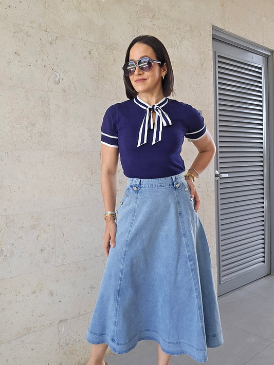 Maite Denim Skirt