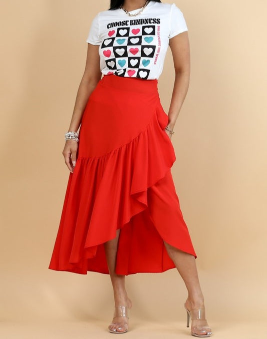 Lia Skirt Red