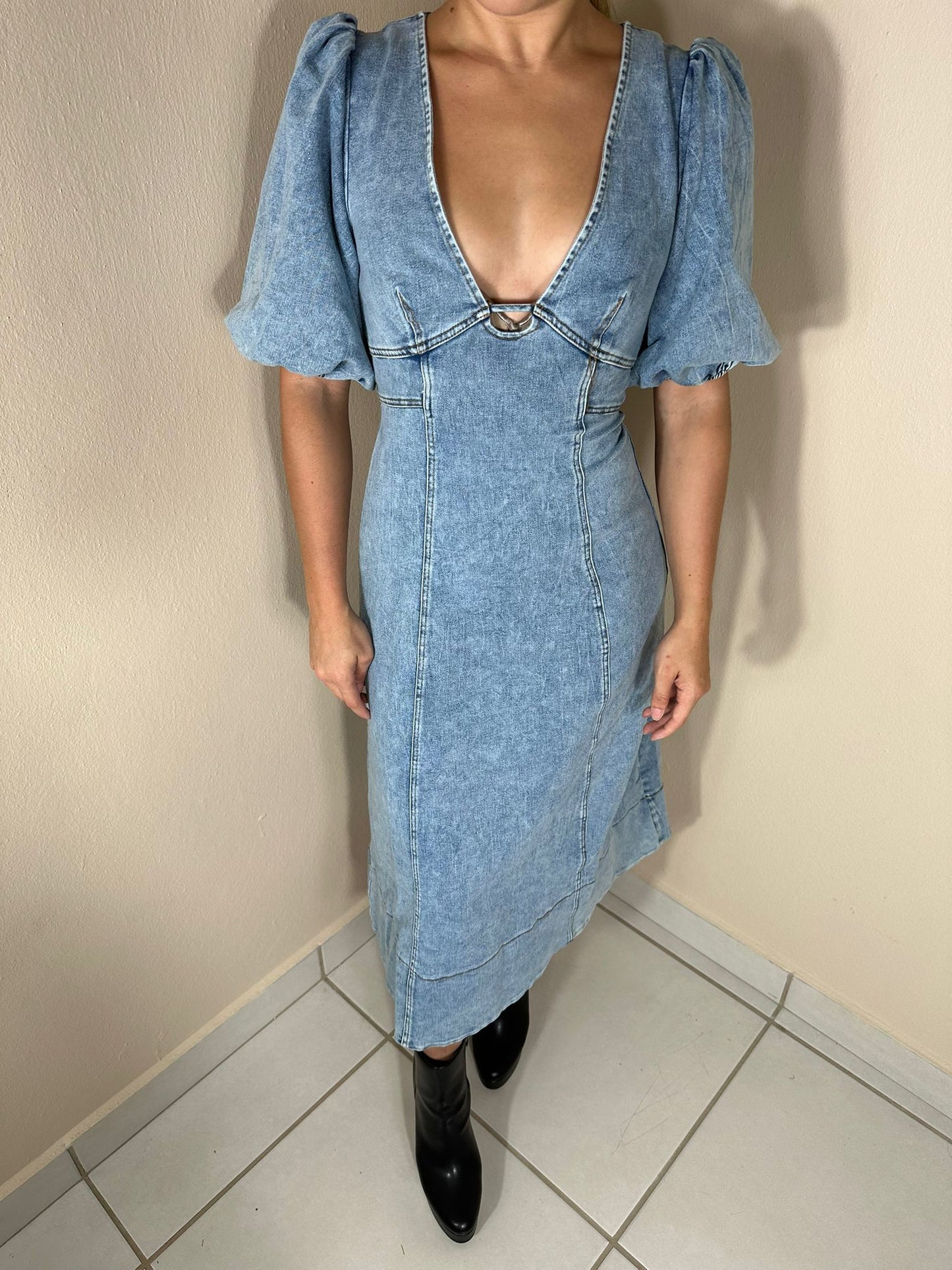 Romantic Denim Dress