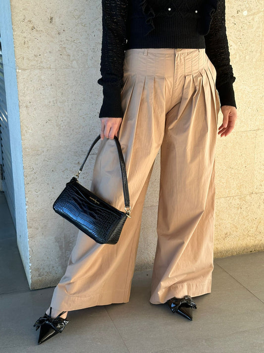 Mara Pleated Wide Leg Pants-Final Sale